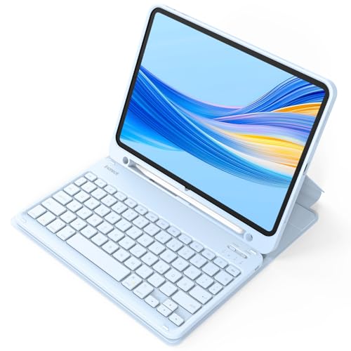 Inateck Tastatur Hülle kompatibel mit iPad 10 Gen.10,9"/11 Gen. A16 2025 11 Zoll, iPad Air 11" M3/M2 (2025/2024), Air 5/4 10,9",Pro 11 4/3/2/1, QWERTZ, mit Stifthalter, Abnehmbar,Classic KB04002 von Inateck