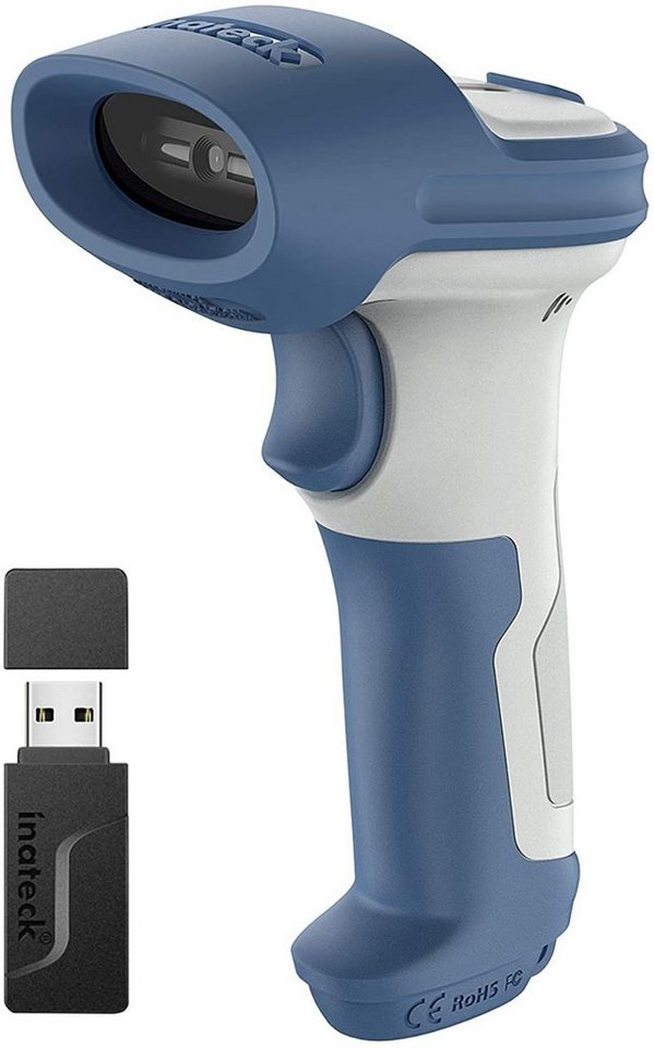 Inateck Wireless Barcode Scanner 2D, Bluetooth 5.0, 2.4Ghz Handscanner von Inateck