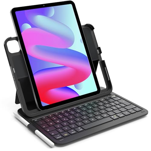 Inateck iPad 10 Generation Hülle mit Tastatur,Ultraleichte Tastatur Hülle für iPad 10 Gen 2022,iPad Air 5/4 (2022/2020),iPad Pro 11 4/3/2/1,Hoch-/Querformat Verwenden, QWERTZ, mit Stifthalter,BK2007 von Inateck