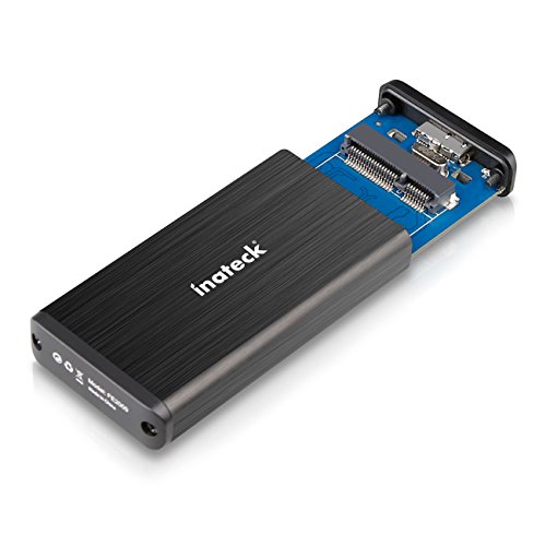 Inateck mSATA USB 3.0 Aluminium SSD Gehäuse Adapter Case mit USB 3.0 Datenkabel für M50 mSATA SSD von Inateck
