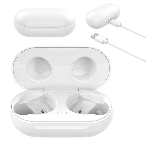 Kabelgebundene Ladehülle kompatibel mit Samsung Galaxy Buds+ Plus SM-R175, Ersatz-Ladegerät-Dockingstation für Galaxy Buds SM-R170 Bluetooth-Ohrhörer (weiß) von Inatlants