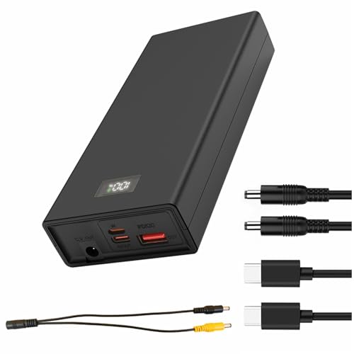 Wiederaufladbarer Li-Ion-Akku, 12 V, 3 A, UPS-Netzteil, QC/PD Schnellladung für LED-Streifen, CCTV-Kameras, MP4-Player, Mobiltelefone, Laptops (A20) von Inbabit