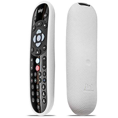 SKY Q Remote Cover Schutzhülle von Inbrackets - Stoßfest Cover Case Skin für neueste Sky Q Fernbedienung EC202O - Anti-Rutsch - Premium Durable Silikon Wabenstruktur (Grau) von Inbrackets
