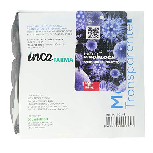 Inca Farma Mascarilla Higiénica Reutilizable Adulto Gris Inca Farma Mascarilla Higiénica Reutilizable Adulto Gris von Inca