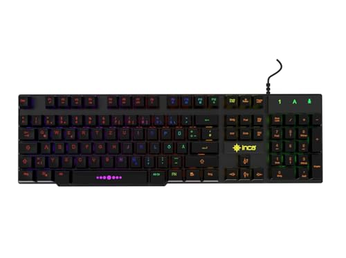 İnca Gaming Tastatur RGB beleuchtet IKG-446 mit 3-Farben LED, mechanischem Tippgefühl, USB 2.0, 105 Tasten, für Windows, Mac, Linux, Android, iOS İnca Gaming Tastatur RGB beleuchtet IKG-446 mit 3-Farben LED, mechanischem Tippgefühl, USB 2.0, 105 Tasten, für Windows, Mac, Linux, Android, iOS von İnca