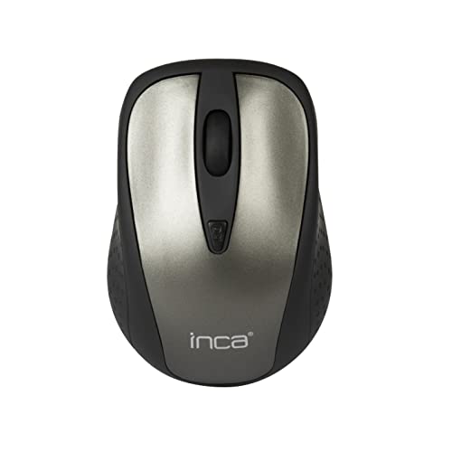 Inca IWM-201R-L IWM-201R-G Wireless Mouse kabellose Funk-Maus, 1600 DPI (Silber) von Inca