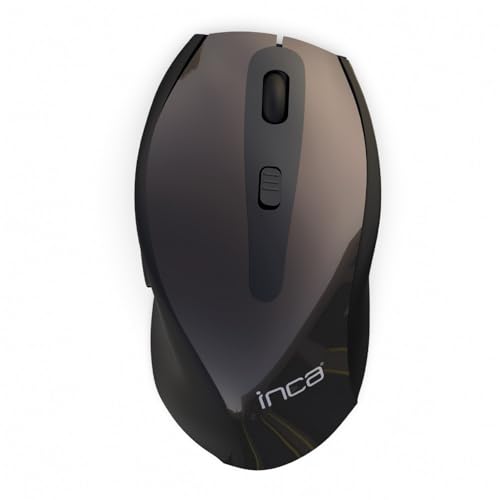 Inca IWM-505 RF Wireless Optische Maus 1600 DPI – Maus (Rechtshänder, Optisch, RF kabellos, 1600 DPI, schwarz) von Inca