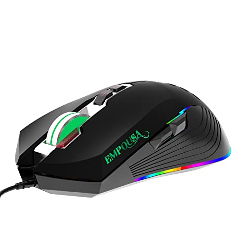 Inca Img-347 Empousa RGB 7200 DPI Macro Keys Professional Gaming Mouse, Standard von Inca
