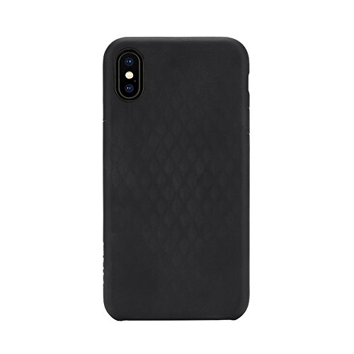 Incase Facet Case Schutzhülle für Apple iPhone X - schwarz [3D-Effekt I Fashion-Design I Soft-Touch Oberfläche I Wabenstruktur] - INPH190378-BLK von Incase