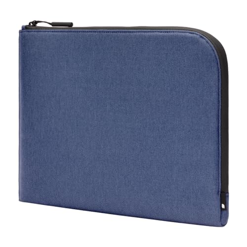 Incase Facet Laptop-Hülle für 16 Zoll MacBook Pro – Hergestellt aus recyceltem Köper – Laptophülle + Computerhülle für 15 Zoll oder 16 Zoll MacBook Pro (39,9 x 28,7 x 2,8 cm) – Marineblau von Incase