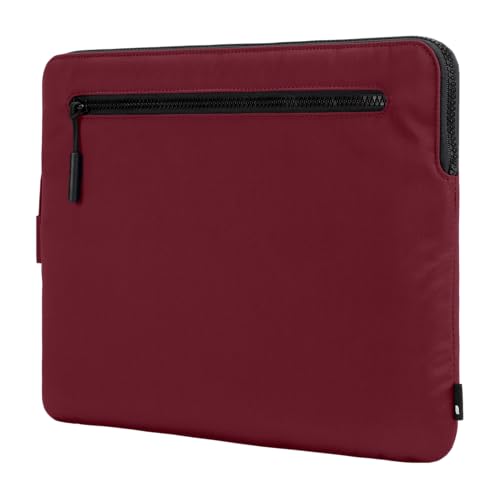 Incase Kompakte Laptop-Hülle mit Flight Nylon für MacBook/Laptop/iPad/Tablet, leicht, wetterfest, mit Einschubfach für Zubehör (Cosmic Red, 35,6 cm) von Incase