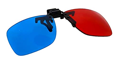 3D-Brille mit Anagelphie – rahmenlos – Rot und Blau – Video – Film – Videospiele – Universalclip – Unisex – Geschenkidee von Inception Pro Infinite