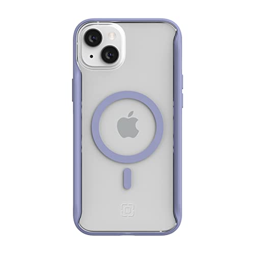 Incipio AeroGrip for MagSafe Schlank Schützend Handyhülle für iPhone 14 Plus, Misty Lavendel/Klar von Incipio