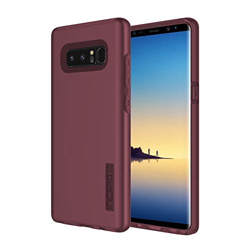 Incipio DualPro Case für Samsung Galaxy Note 8 - von Samsung zertifizierte Schutzhülle (merlot/rot) [Extrem robust | Stoßabsorbierend | Soft-Touch Beschichtung | Hybrid] - SA-895-MLT von Incipio