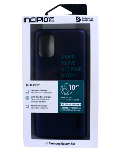Incipio DualPro Dual Layer Schutzhülle für Samsung Galaxy A51, Mitternachtsblau von Incipio