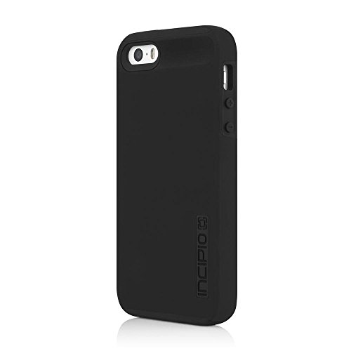Incipio DualPro Schutzhülle für Apple iPhone SE (2016) / 5S / 5 in schwarz [Extrem robust | Stoßabsorbierend | Soft-Touch Beschichtung Hybrid] - IPH-1435-BKBK von Incipio