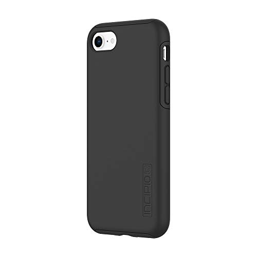 Incipio DualPro Schutzhülle für Apple iPhone SE (2020) / 8 / 7 / 6S - schwarz [Extrem robust I Stoßabsorbierend I Soft-Touch Beschichtung I Hybrid] - IPH-1465-BLK von Incipio