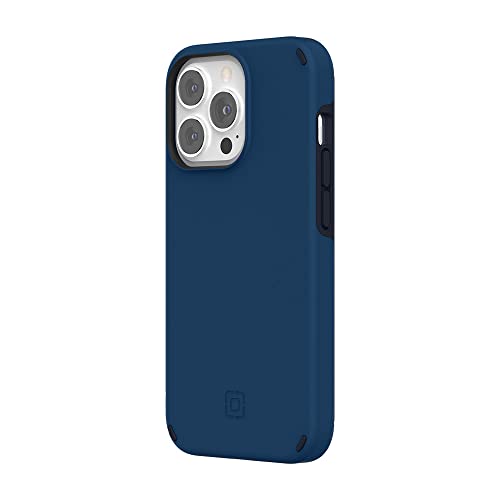 Incipio Duo Case Hülle kompatibel mit Apple iPhone 13 Pro [3,6m sturzfest I MagSafe & Qi Wireless Charging kompatibel I Extrem robuste Handyhülle I Stoßabsorbierendes Case I Hybrid] blau IPH-1966-DNM von Incipio