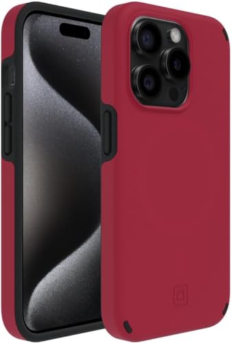 Incipio Duo für MagSafe für iPhone 15 Pro, Purpurrot/Schwarz von Incipio