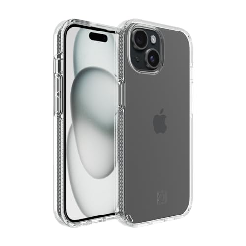 Incipio Duo-Handyhülle für iPhone 15 Pro, Apple iPhone-Hülle mit 3,6 m Fallschutz, Kratz- und Verfärbungsbeständigkeit, kompatibel mit 5G, aus recycelten Materialien (transparent) von Incipio