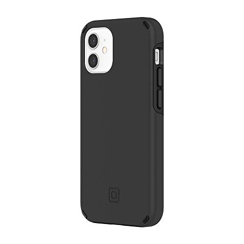 Incipio Duo Hülle kompatibel mit iPhone 12 Mini (5,4") (schwarz) [3,5m sturzfest I Qi kompatibles Cover I Extrem robuste Handyhülle I Stoßabsorbierendes Case I Hybrid] von Incipio