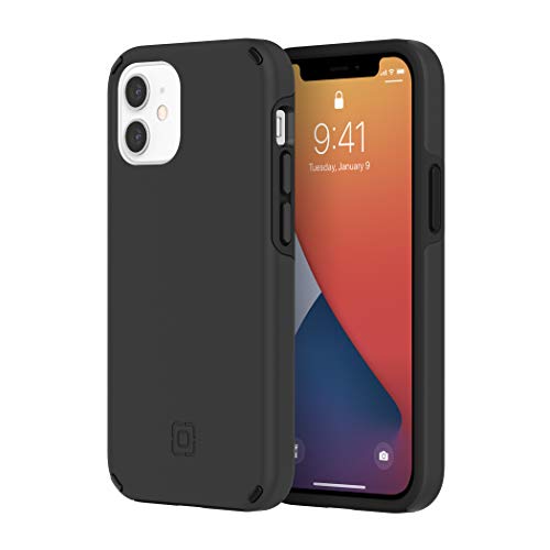 Incipio Duo Hülle kompatibel mit iPhone 12 Mini (5,4") (schwarz) [3,5m sturzfest I Qi kompatibles Cover I Extrem robuste Handyhülle I Stoßabsorbierendes Case I Hybrid] von Incipio