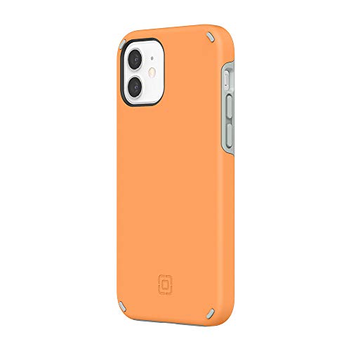 Incipio Duo Schutzhülle für iPhone 12 und iPhone 12 Pro, Clementine Orange/Grau von Incipio