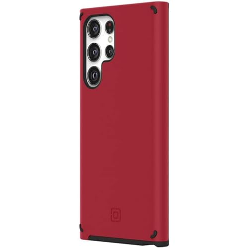 Incipio Duo Schutzhülle kompatibel mit Samsung Galaxy S22 Ultra 5G - Salsa Rot/Schwarz - SA-2020-SRED von Incipio