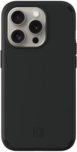 Incipio Duo iPhone 15 Pro Hülle MagSafe Kompatibel - Handyhülle & iPhone 15 Zubehör mit 3,6 m Fallschutz, Kratzfestigkeit + 5G & Kabelloses Laden - Hergestellt aus recycelten Materialien (Schwarz) von Incipio