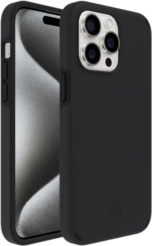 Incipio Duo iPhone 15 Pro Max Handyhülle - Apple MagSafe Case & iPhone 15 Zubehör mit 12ft Fallschutz, Kratzfestigkeit + 5G & Kabelloses Laden - Hergestellt aus recycelten Materialien (Schwarz) von Incipio