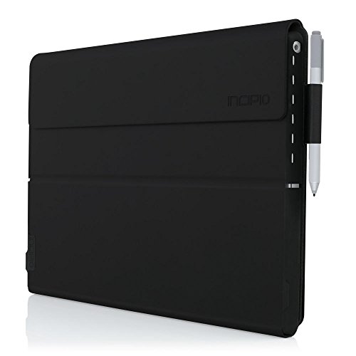 Incipio Faraday Advanced Case für Microsoft Surface Pro 4 - von Microsoft zertifizierte, smarte Schutzhülle [Kickstand Kompatibel | Type Cover Kompatibel | magnetisches Falt-Cover | Halterung für Surface Pen] - MRSF-094-BLK von Incipio