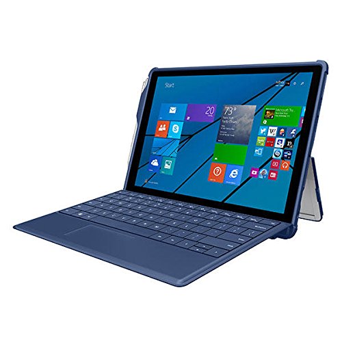 Incipio Feather [Hybrid] Schutzhülle Extrem Stabile Hülle mit Kickstand und Stifthalter für Microsoft Surface 3 - Dunkelblau von Incipio