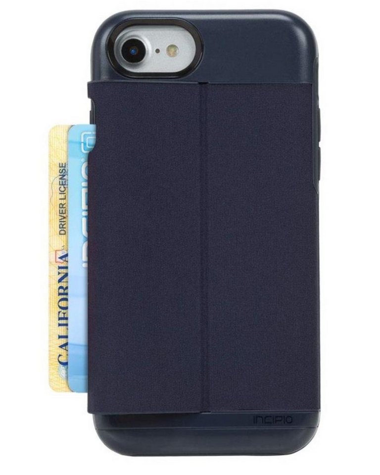Incipio Handyhülle Esquire Wallet-Case Karten-Fach Cover Hülle, für Apple iPhone 7/8/SE 2020 Anti-Fingerabdruck Wireless Charging von Incipio