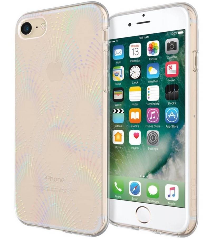 Incipio Handyhülle Incipio Design Cover Hologram TPU Case Klar Schutz-Hülle Tasche Schale Bumper für Apple iPhone 7 8 SE 2020 2. Generation 11,94 cm (4,7 Zoll), Farbe Klar mit Muster von Incipio