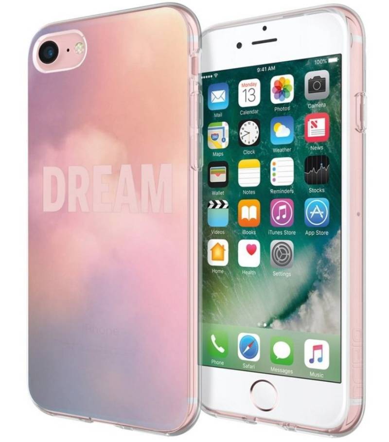 Incipio Handyhülle Incipio Design Series Dream Cover TPU Case Transparent Schutz-Hülle Tasche Schale Bumper für Apple iPhone 7 8 SE 2020 2. Generation 11,94 cm (4,7 Zoll), Klar mit Dream Motiv von Incipio