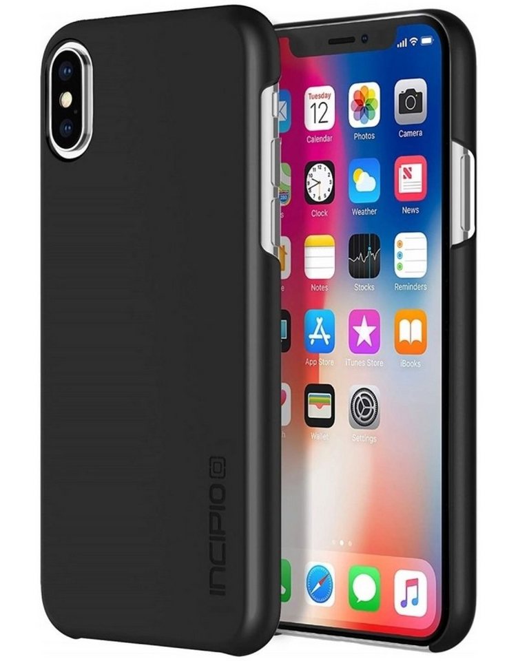 Incipio Handyhülle NGP Cover Black Hard-Case Schutz-Hülle Tasche, passend für Apple iPhone X/ Xs Wireless Charging kompatibel Ultra-Slim von Incipio