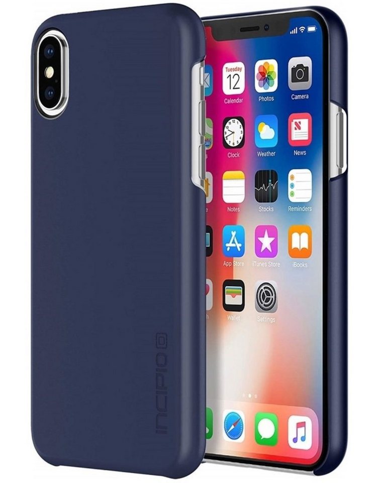 Incipio Handyhülle NGP Cover Blau Hard-Case Schutz-Hülle Tasche, passend für Apple iPhone X/ Xs Wireless Charging kompatibel Ultra-Slim von Incipio