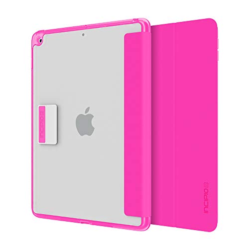 Incipio Octane Pure Folio-Case Schutzhülle für Apple iPad 9,7" (2017 & 2018) - pink/transparent [Transparente Rückseite | Praktische Standfunktion | Bumper | Wake/Sleep Funktion] - IPD-386-PNK von Incipio