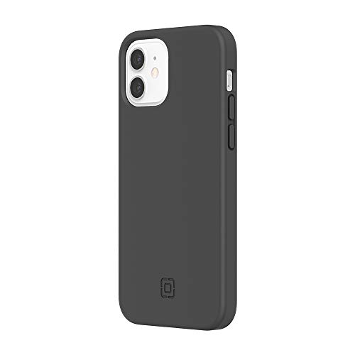 Incipio Organicore Hülle kompatibel mit iPhone 12 / 12 Pro (6,1") [Kompostierbar & planzenbasierende Materialien I 2,4m sturzfest I Qi kompatibles Cover I Stoßfeste Handyhülle] schwarz von Incipio