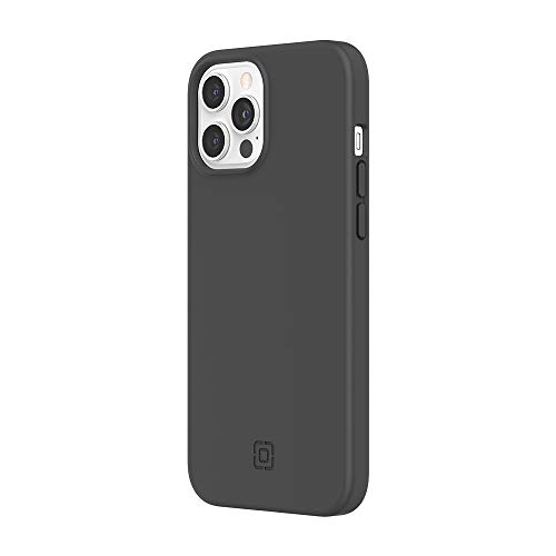 Incipio Organicore Hülle kompatibel mit iPhone 12 Pro Max (6,7") [Kompostierbar & planzenbasierende Materialien I 2,4m sturzfest I Qi kompatibles Cover I Stoßfeste Handyhülle] charcoal schwarz von Incipio