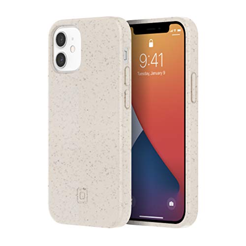 Incipio Organicore Hülle kompatibel mit iPhone 12 mini (5,4") [Kompostierbar & planzenbasierende Materialien I 2,4m sturzfest I Qi kompatibles Cover I Stoßfeste Handyhülle] beige von Incipio