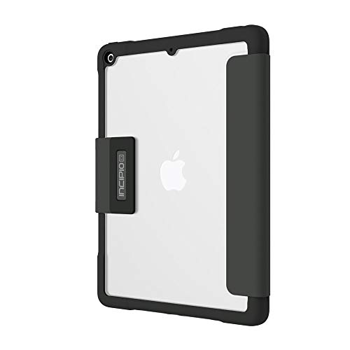 Incipio Tek-Nical Folio-Schutzhülle für Apple iPad 9,7" (2017 & 2018) - schwarz/transparent [Standfunktion | wake/sleep Funktion | Transparente Rückseite] - IPD-388-BLK von Incipio