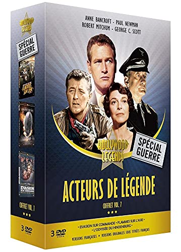 Coffret acteurs de légende, vol. 7, 3 films : évasion sur commande ; flemmes sur l'asie ; l'odyssée du hindeburg [FR Import] von Inconnu