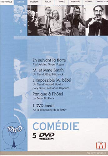 Collection RKO Comédies 5 DVD : En suivant la flotte / Mr and Mme Smith / L'impossible Monsieur Bébé / Panique à l'hotel / DVD Bonus von Inconnu