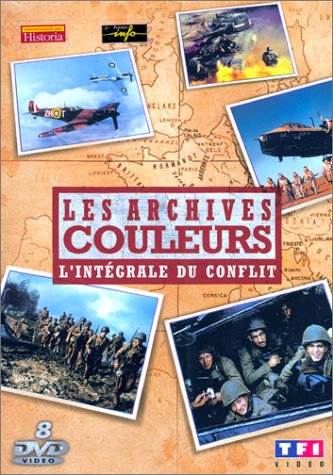 Les Archives en couleurs - L'Intégrale : Les Etapes décisives / Images britaniques / Images italiennes / Images du 3e Reich / Images japonaises / La Libération / Images américaines, Vol.1 / Images américaines, Vol.2 - Coffret 8 DVD von Inconnu
