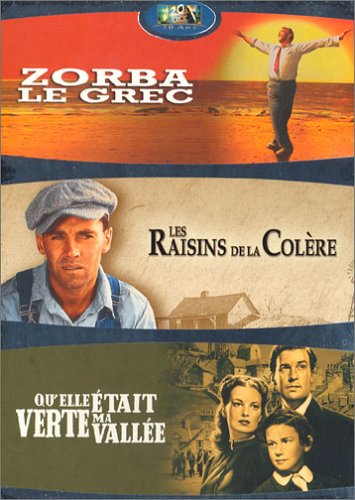 Qu'elle était verte ma vallée / Les Raisins de La Colère / Zorba Le Grec - Tripack 3 DVD von Inconnu