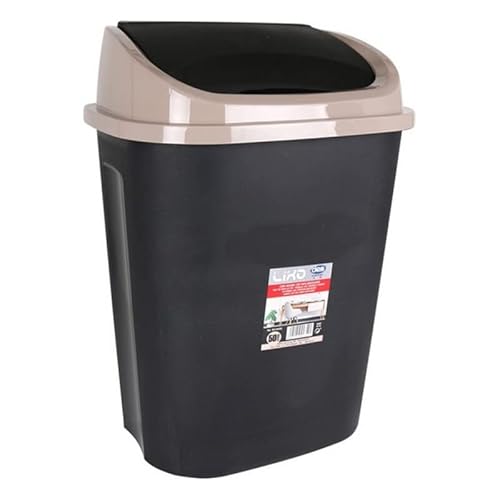 Inde 69359 Dust Bin W/Flip Top, 50 l, mehrfarbig, 50 x 40 x 30 von Inde