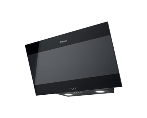 Indesit schräge dekohaube 80cm 647m3/h glas/schwarz ihvp83flmk von Indesit