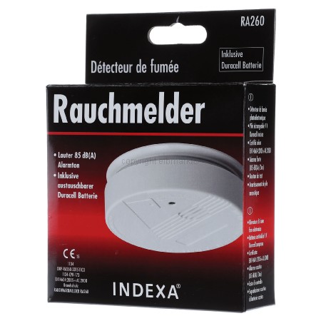 RA 260 - Rauchmelder 9V Batteriebetrieb RA 260 RA 260 - Rauchmelder 9V Batteriebetrieb RA 260 von Indexa