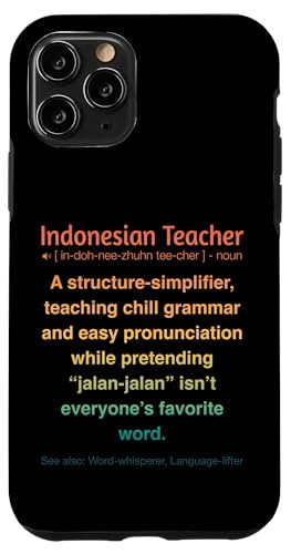 Indonesischer Lehrer Hülle für iPhone 11 Pro von Indonesian Teacher Gifts & Tees